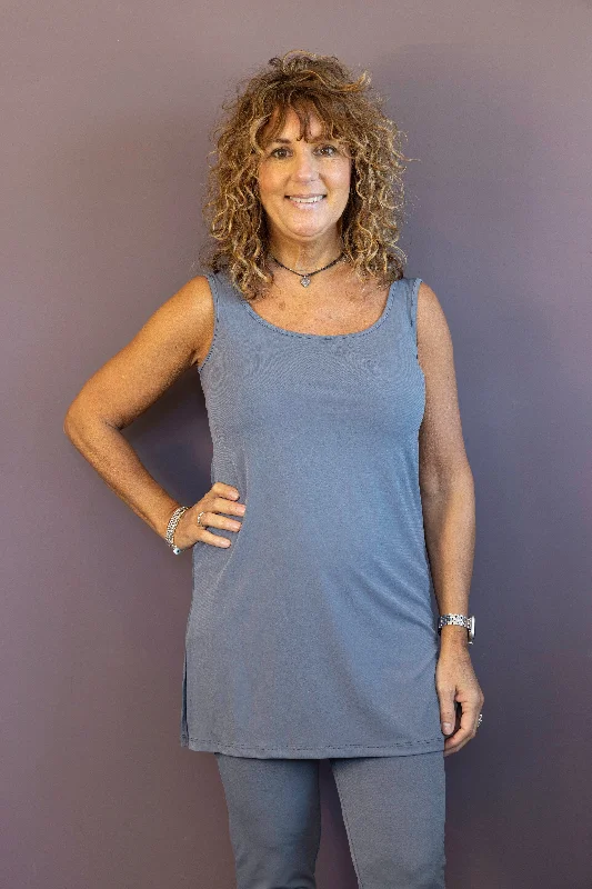 PALETTE BASICS Tunic Length Tank - Plus Size Earthy Women's 