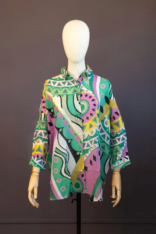Printed Long Sleeve Shirt European