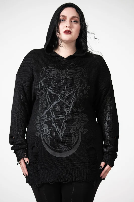 Hyperion Hooded Knit Sweater Refined Women's Classic 