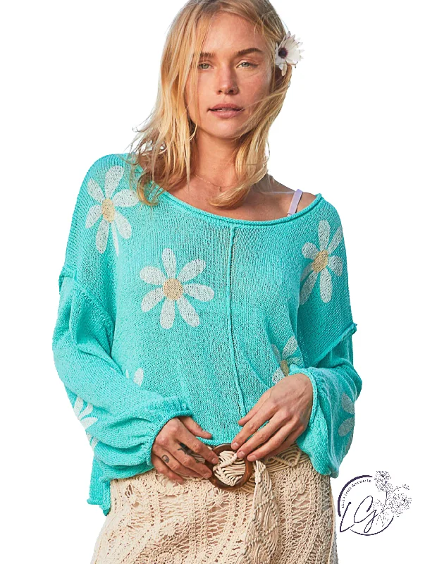 Daisy Drift Sweater Practical Women's Quick - dry