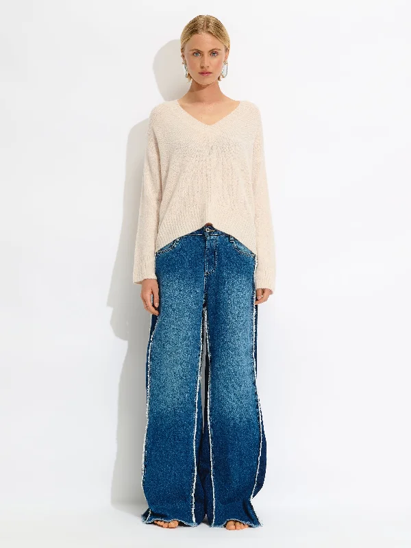 Wool Blend Knit Sweater Traditional Women's 