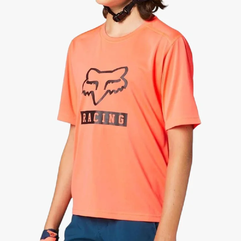 Fox Womens Born & Raised Short Sleeve Crew Tee Flamingo Athletic Women's 