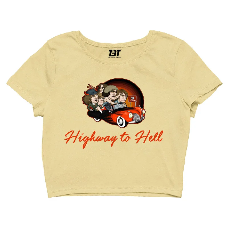 AC/DC Crop Top - Highway To Hell