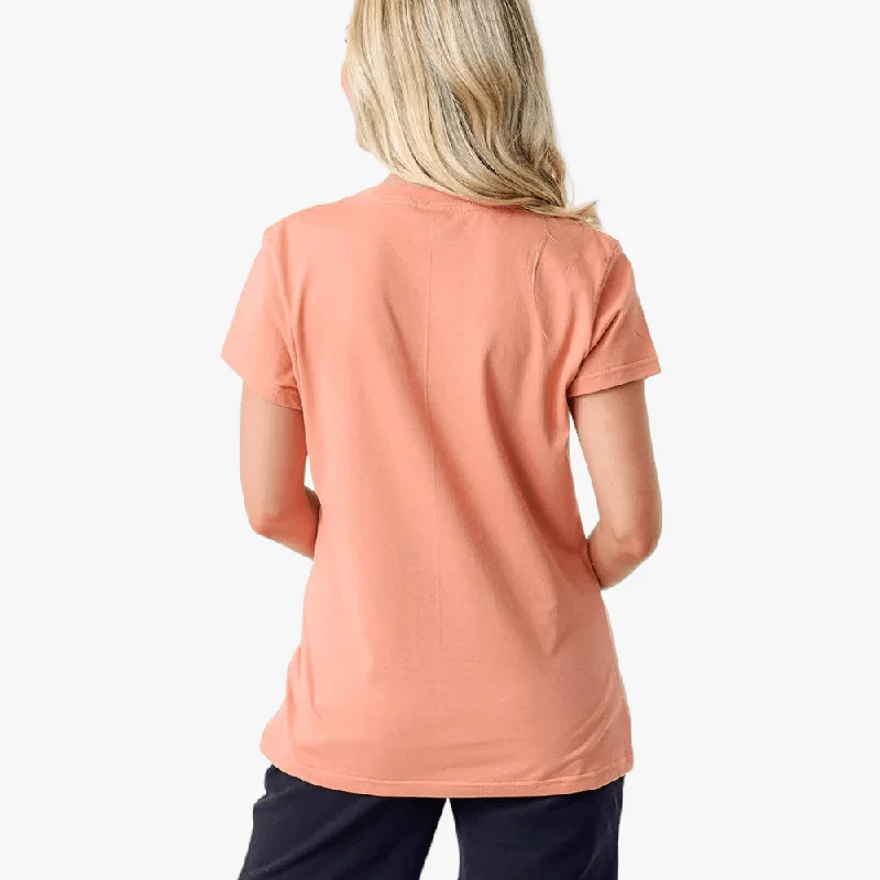Fox Womens Cienga Short Sleeve Tee Salmon Artistic Women's Hand - painted