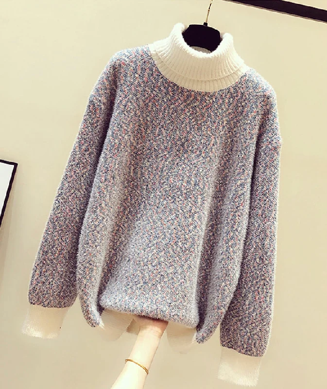 Sweater cute turtleneck sweater  123