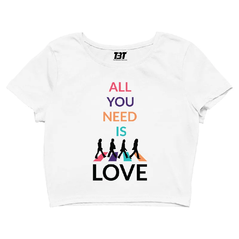 The Beatles Crop Top - All You Need Is Love