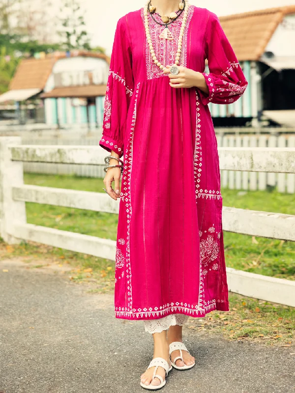 Pink Dobby Kurti - AL-LK-1047