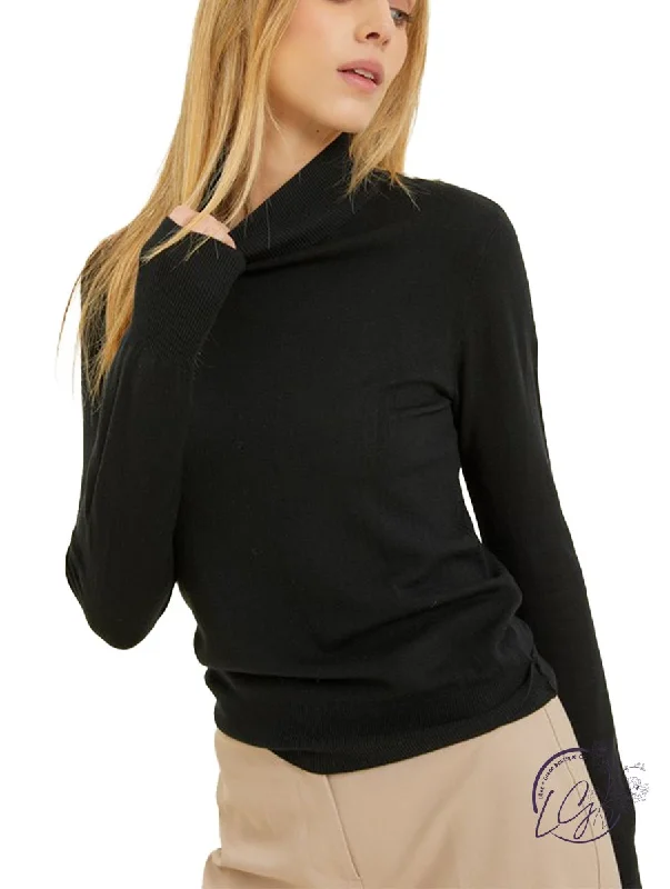 Graceful Glow Mockneck Sweater Sophisticated Women's 