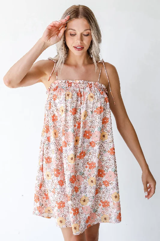 FINAL SALE - Pretty Perspective Floral Mini Dress Women