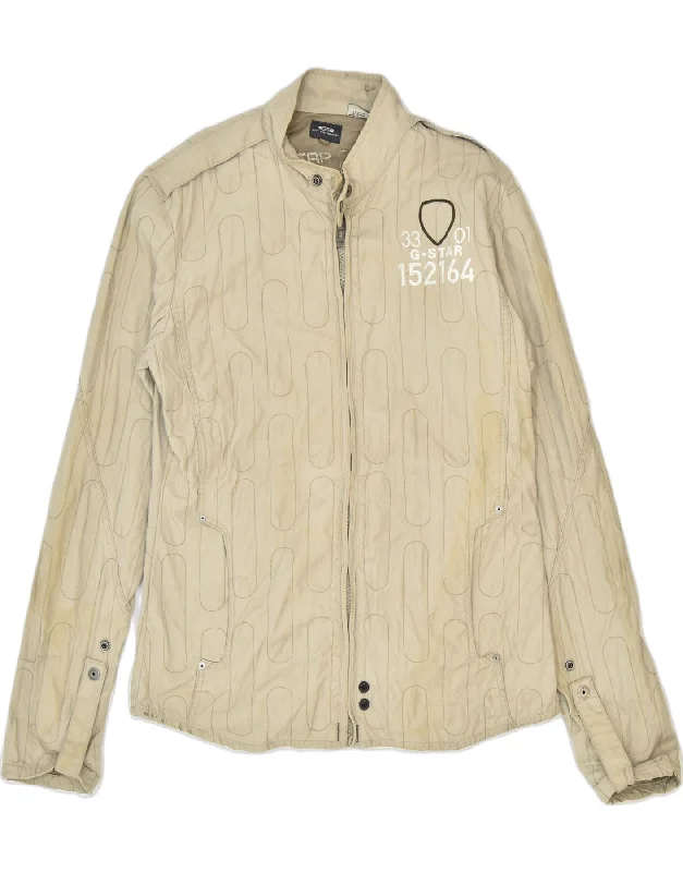 G-STAR Womens Bomber Jacket UK 18 XL Brown Cotton Laid - back Women's Vibe
