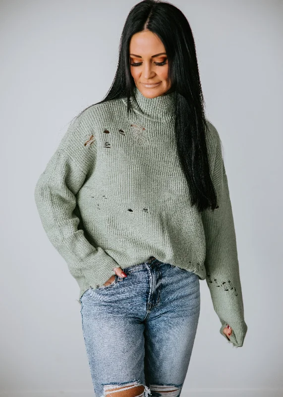 Ettie Distressed Sweater by Lily and Lottie Artistic Women's Avant - 
