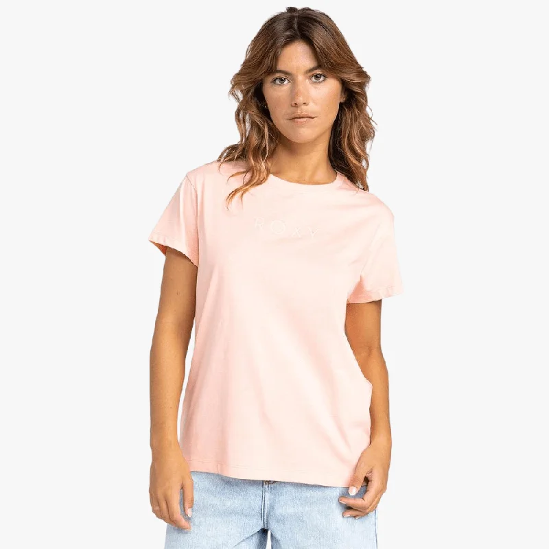 Roxy Womens Just Do You Short Sleeve Tee Cadlelight Peach Classic Women's Pin - striped Roxy Womens Just Do You Short Sleeve Tee Cadlelight Peach Classic Women's Pin - striped