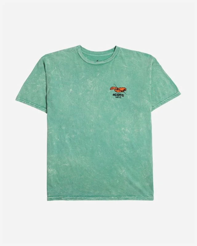 Lost Mens Patina Wash T-Shirt - Lagoon Mineral Wash Artistic Women's Avant - 