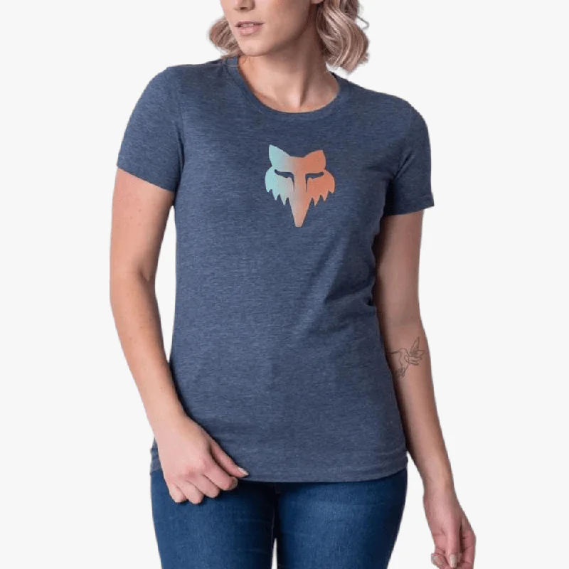 Fox Womens New Age Short Sleeve Tee Deep Cobalt Mel Athletic Women's High - 