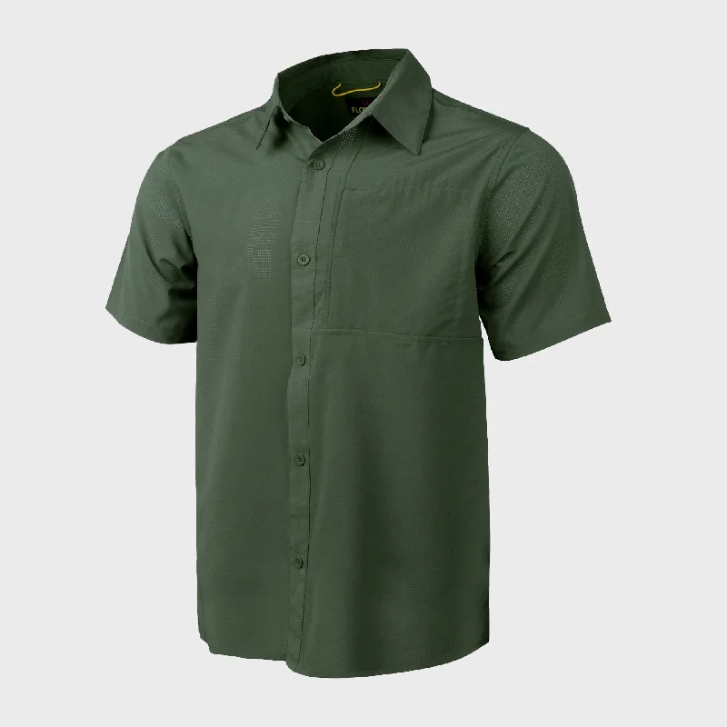 Florence Marine Airtex Expedition Short Sleeve Shirt - Thyme Australian Beach