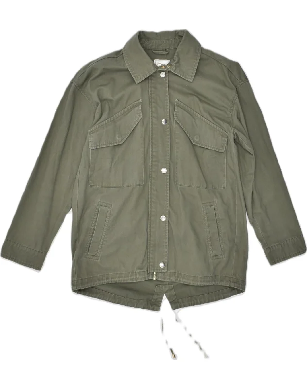 PIMKIE Womens Utility Jacket UK 10 Small Green Cotton Disco