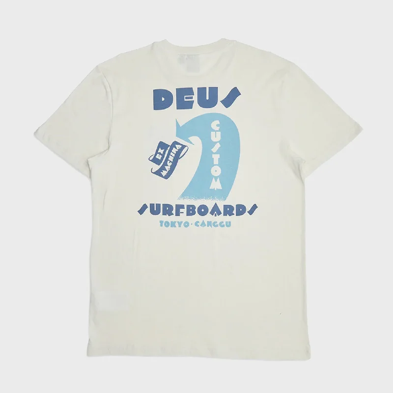 Deus Mens Four Feet T-Shirt - Vintage White Adventure