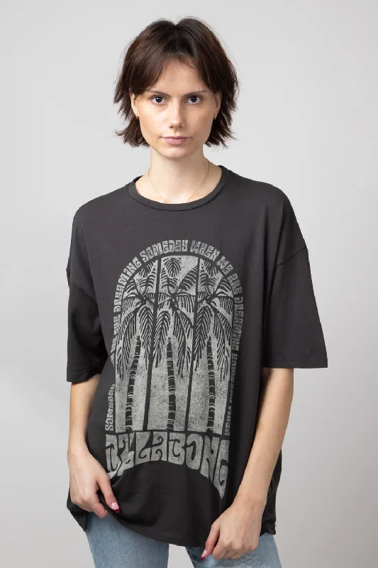 Billabong We Are Dreaming Oversized Graphic T-Shirt for Women in Off Black | ABJZT01627-OFB Classic Women's Tweed Billabong We Are Dreaming Oversized Graphic T-Shirt for Women in Off Black | ABJZT01627-OFB Classic Women's Tweed