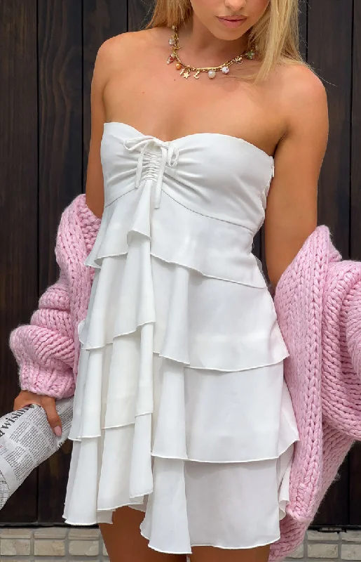 Miller White Strapless Mini Dress