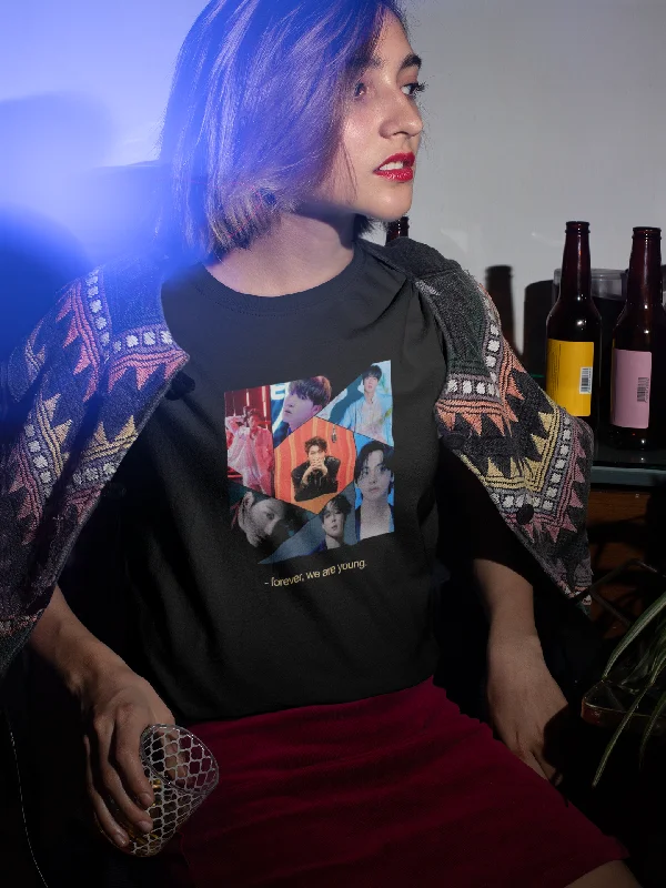 Forever We Are Young : BTS -HALF-SLEEVE CUSTOMIZED T-SHIRTS European