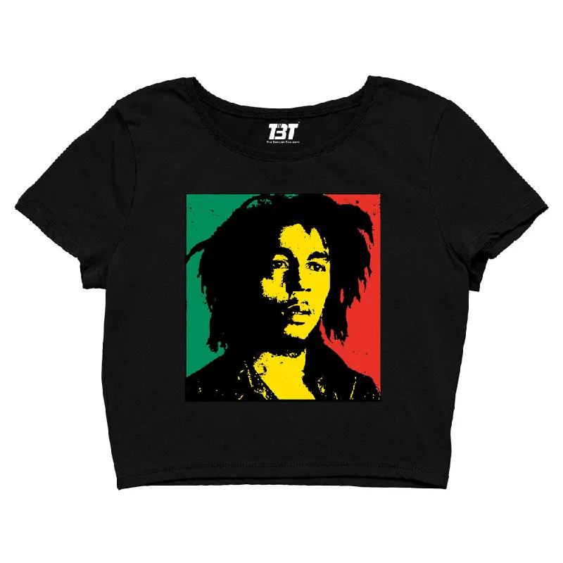 Bob Marley Crop Top - Pop Art