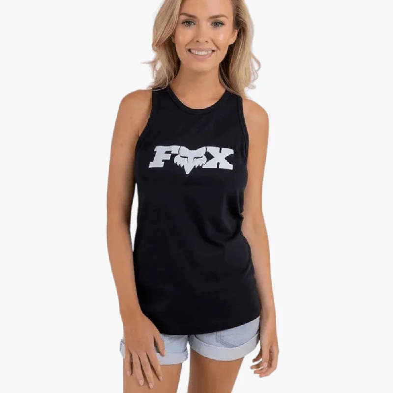 Fox Womens Rival Racer Back Tank Black Disco