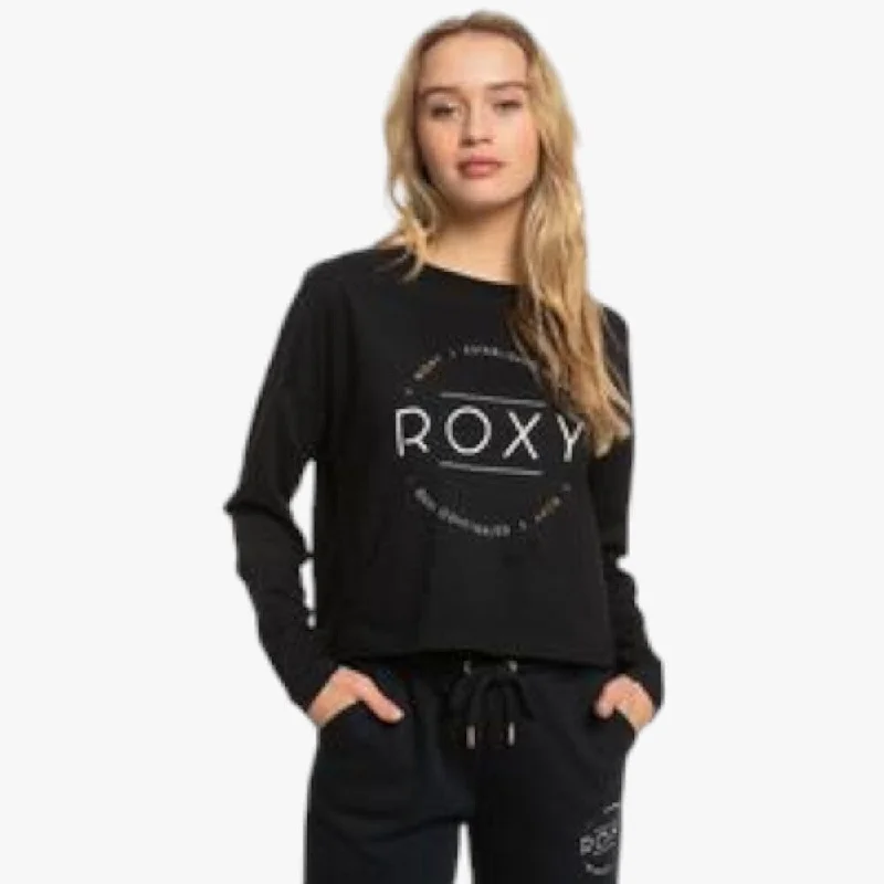 Roxy Womens Winter Noon Long Sleeve Tee Anthracite Sophisticated Women's 