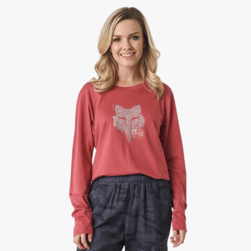 Fox Womens Smokey Long Sleeve Tee Rosewood Cozy Women's Winter