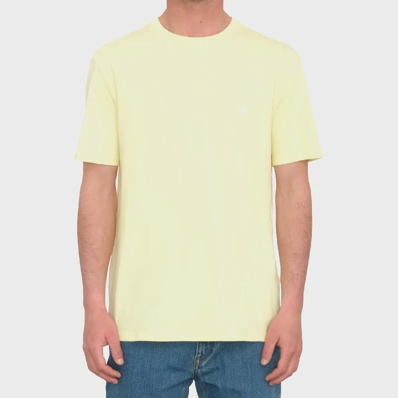Volcom Mens Stone Blanks T-Shirt - Aurora Yellow Adventure