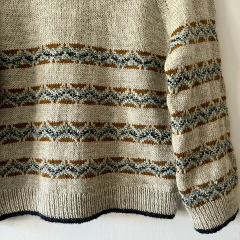 West Sands Sweater by Journey Through Yarn in Scottish Yarn Festival DK Earthy Women's Hemp - based