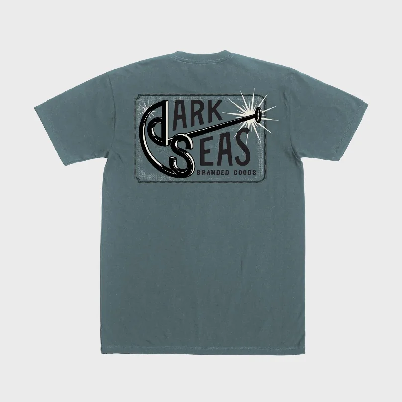 Dark Seas Mens Branding Iron T-Shirt - Blue Fin Refined Women's 