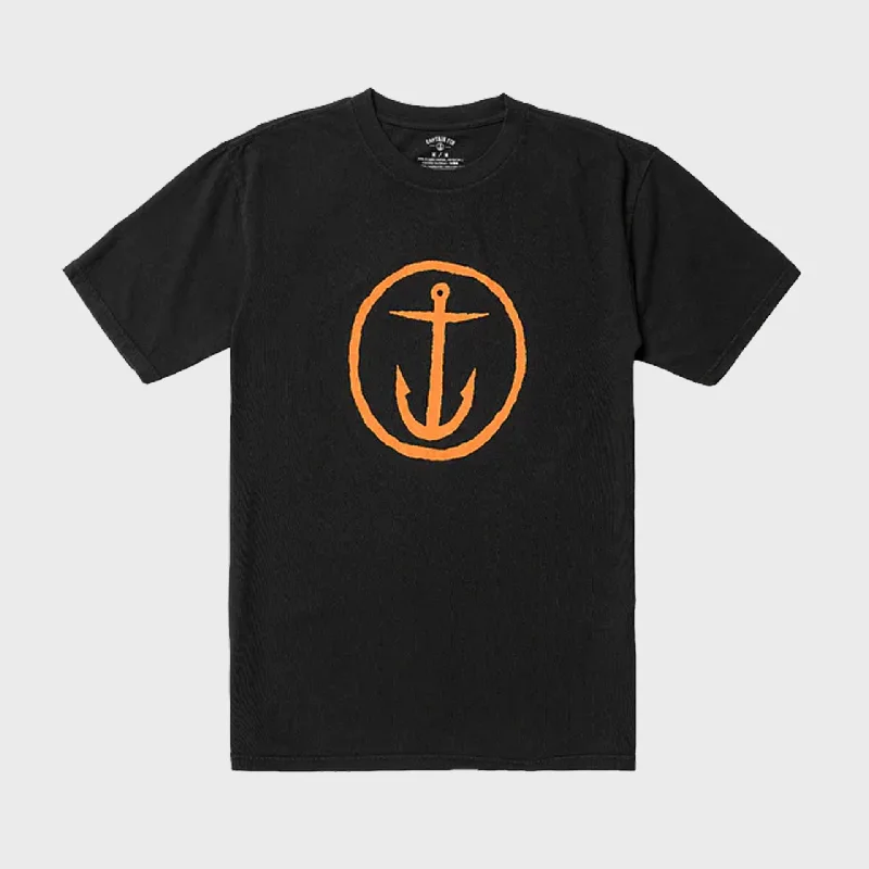 Captain Fin Mens OG Logo T-Shirt - Black Refined Women's Hand - crafted