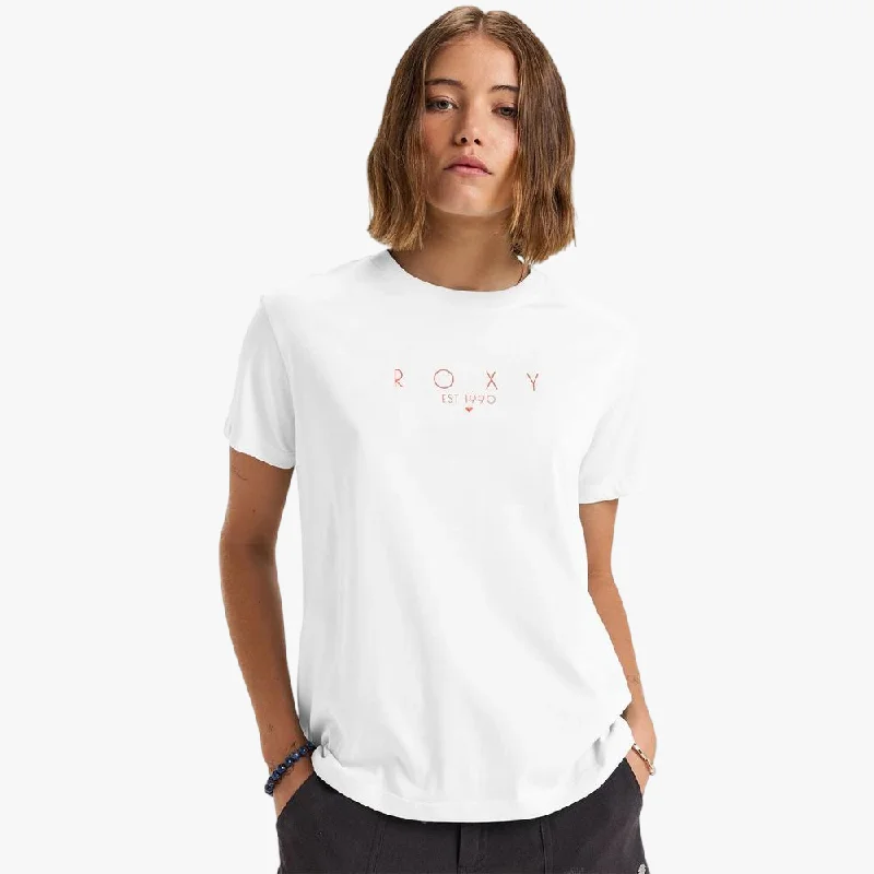 Roxy Womens Epic Day Short Sleeve Tee White Monochromatic All - in - one