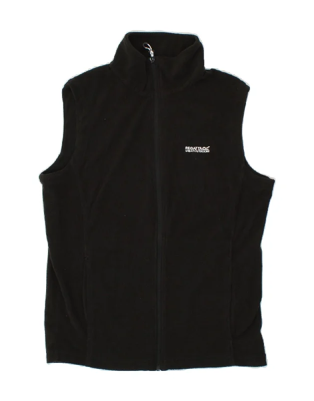 REGATTA Womens Fleece Gilet UK 10 Small Black Polyester