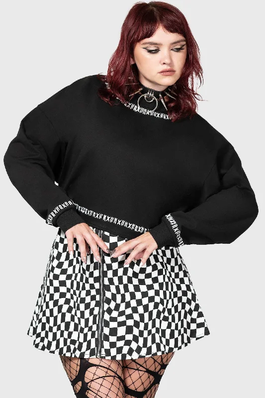 Fright N Terror Crop Sweater Business