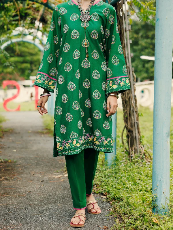 Green Lawn Kurti - AL-LK-1039