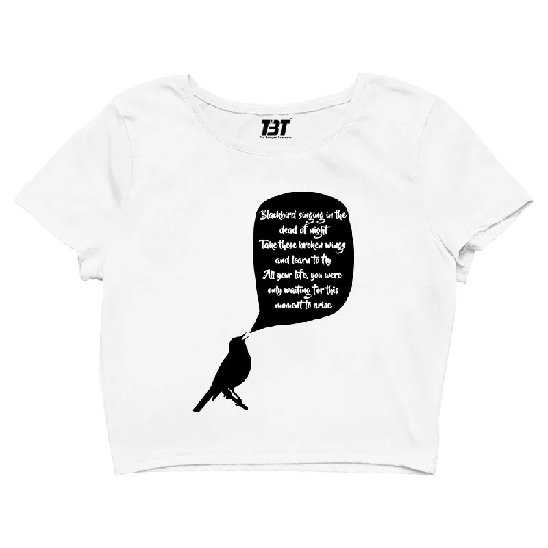 The Beatles Crop Top - Blackbird