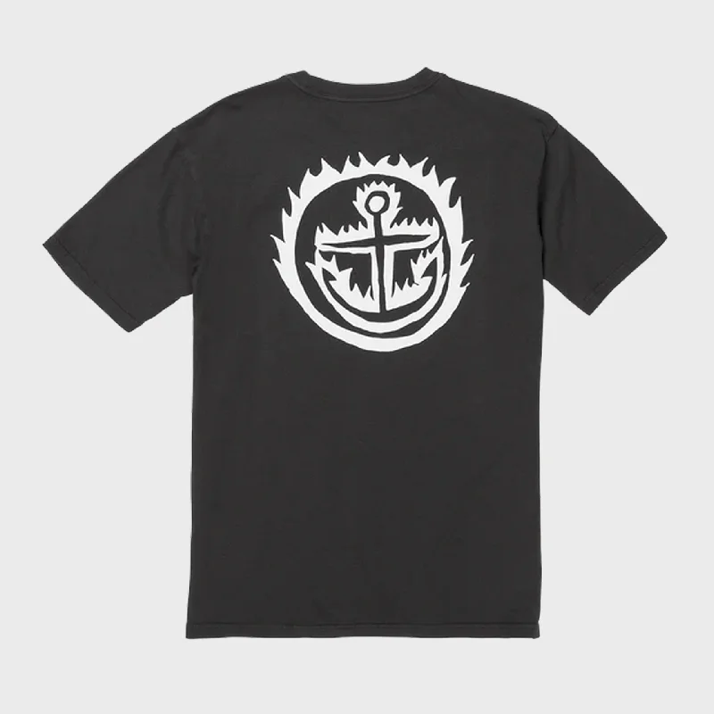 Captain Fin Men's Ozzy Wrong Flamer T-Shirt - Black Laid - back Women's Style