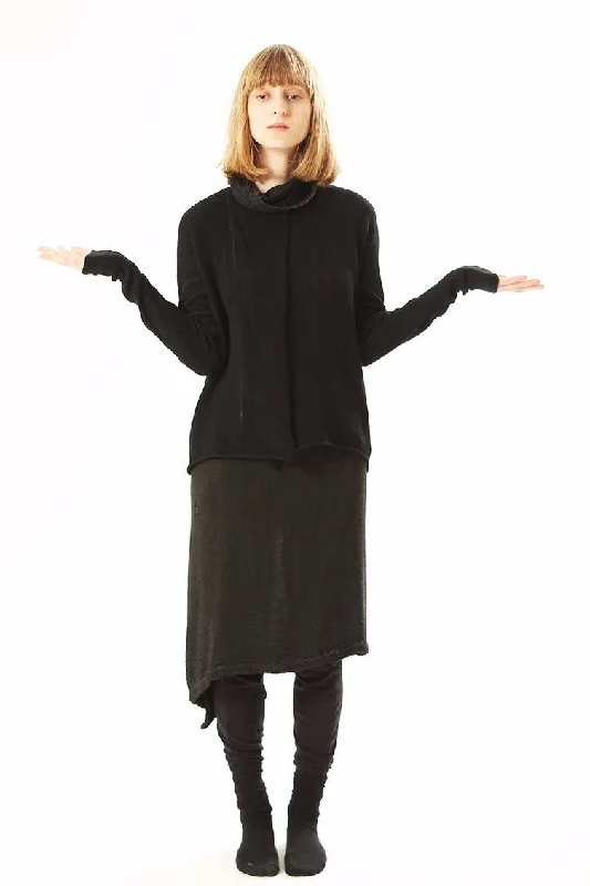Black Tasitura Jacket Sweater Modern Women's Tech