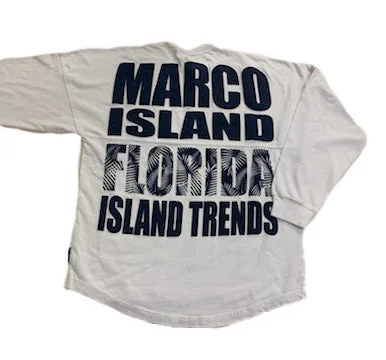 Island Trends Marco Island Long Sleeve T-Shirt - White Refined Women's Classic 