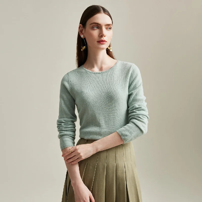 100% Cashmere Soft Knit Pullover Sweater Dapper Women's Bow - adorned