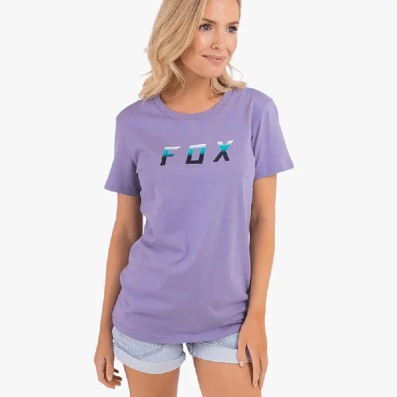 Fox Womens Fgmnt Moth Short Sleeve Tee Lilac Casual Women's Loose - fitting