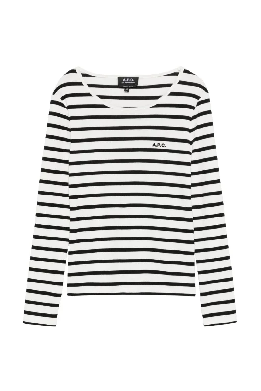 A.P.C. Thelma Top - Ecru/ Noir