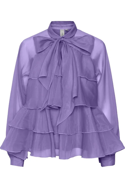 Y.A.S - Yaseloise Ls Top - 4728638 Paisley Purple Casual Women's Loose - fitting