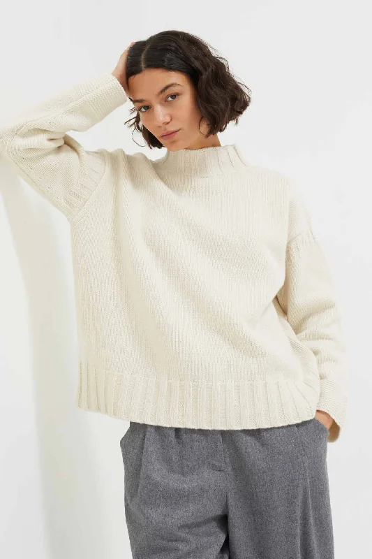 Cream Merino Guernsey Sweater European