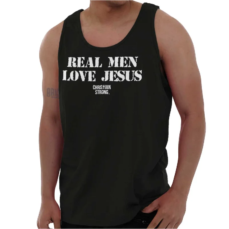 Real Men Love Jesus Tank Top