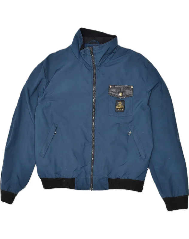 REFRIGIWEAR Womens Bomber Jacket UK 42 XL Navy Blue Polyamide Practical Women's Quick - dry
