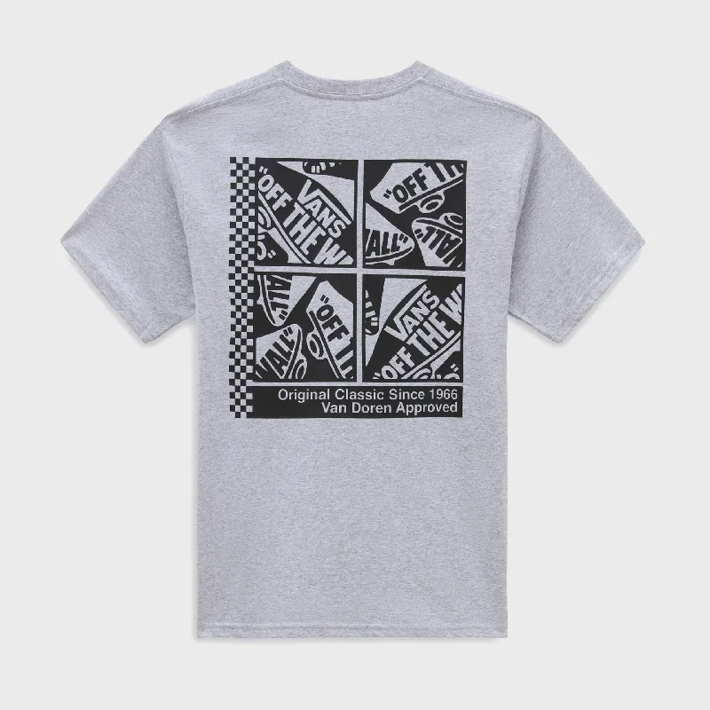 Vans Mens Tech Box T-Shirt - Athletic Heather Cool Women's Distressed