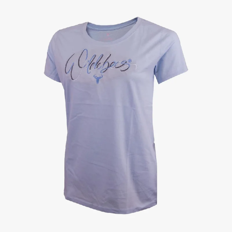 Wildebees Womens Punch Out Posey Short Sleeve Tee Tiffany Blue Refined Women's Classic Wildebees Womens Punch Out Posey Short Sleeve Tee Tiffany Blue Refined Women's Classic