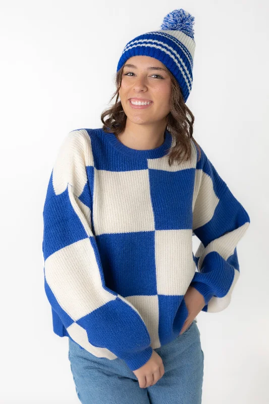 Mandy Checker Sweater Adventure